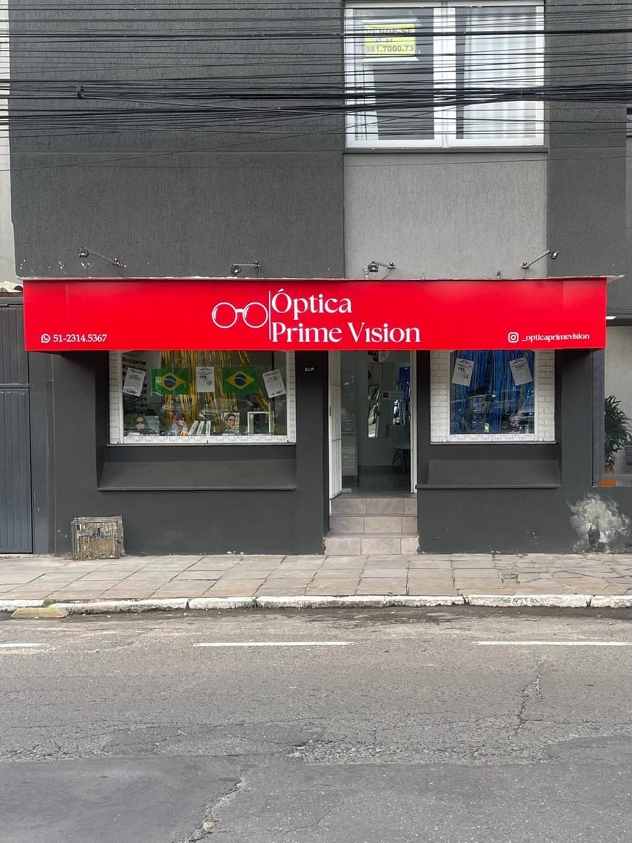 Fachada da Ótica Prime Vision